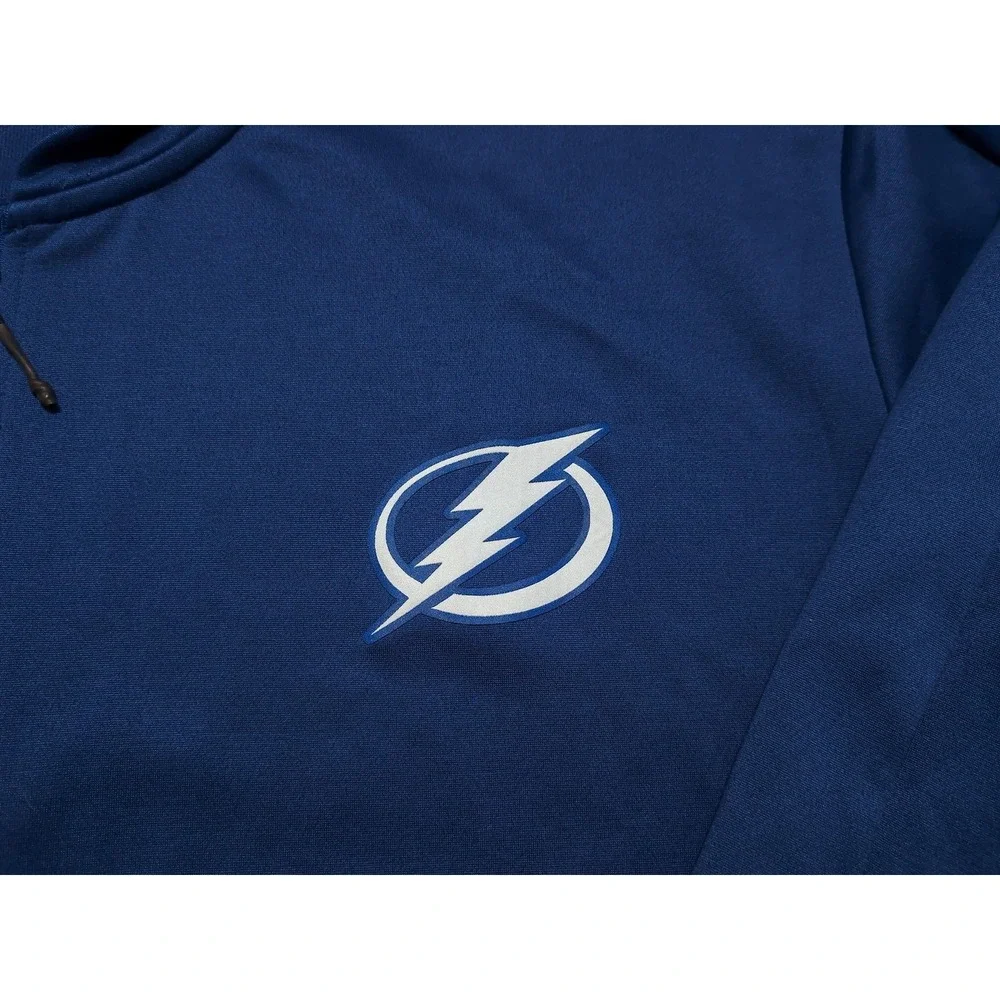 ADIDAS Tampa Bay Lightning Full Zip Hoodie Jacket Blue Men's 4XL